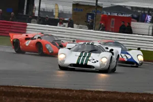1962 To 1974 Prints: CJ9 2974 Gary Pearson, Alex Brundle, Lola T70 MK3B