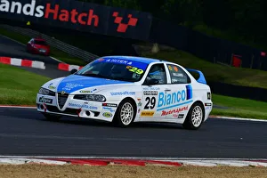 Prints of Tom Williams, Alfa Romeo 156, 750MC HITEK Alfa Romeo Championship, Festival Italia, Brands Hatch, Fawkham, Kent, England, Sunday 15th August, 2021 Festival Italia, Brands Hatch, Fawkham, Kent, England, Sunday 15th August, 2021 Prints: CJ9 4962 Tom Williams, Alfa Romeo 156