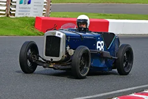 Prints of Matthew Moore, Austin 7 Ulster, Mallory Park Trophy Race, VSCC Specials, Bob Gerard Memorial Trophy races Meeting, VSCC Formula Vintage, Mallory Park, Leicestershire, England, 22nd August 2021 Bob Gerard Memorial Trophy Races Meeting, Mallory Park, Leicestershire, England, 22nd August 2021 Prints: CJ9 5868 Matthew Moore, Austin 7 Ulster