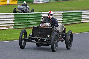 Prints of Mark Walker, Darracq 200hp, Edwardian Racing and Dick Baddiley Trophies Race, Handicap Race for Edwardian Cars, Bob Gerard Memorial Trophy races Meeting, VSCC Formula Vintage, Mallory Park Bob Gerard Memorial Trophy Races Meeting, Mallory Park, Leicestershire, England, 22nd August 2021 Prints: CJ9 5908 Mark Walker, Darracq 200hp