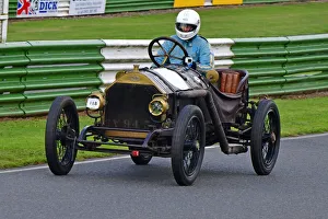 Prints of Andrew Howe-Davies, SCAT Racer, Edwardian Racing and Dick Baddiley Trophies Race, Handicap Race for Edwardian Cars, Bob Gerard Memorial Trophy races Meeting, VSCC Formula Vintage, Mallory Park Bob Gerard Memorial Trophy Races Meeting, Mallory Park, Leicestershire, England, 22nd August 2021 Prints: CJ9 5910 Andrew Howe-Davies, SCAT Racer