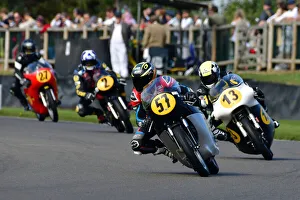 David Tetley Prints: CJ9 8462 Levi Day, Fernando Mendes, BSA Gold Star DBD34, David Tetley, Ian Lougher