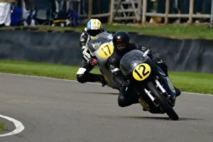Ian Bain Prints: CJ9 8610 Ian Bain, Steve Brogan, Norton Manx 30M, Adam Child, James Hillier