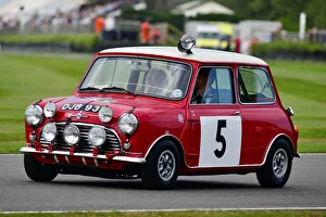 Mini Coopers Prints: CJ9 8653 Rauno Aaltonen, 1965 Ex-Works Mini Cooper S, DJB 93B