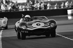 Sussex Trophy Prints: CJ9 9230b w Gary Pearson, Jaguar D-Type Long Nose