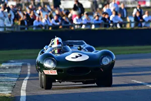 Sussex Trophy Prints: CJ9 9286 Marino Franchitti, Jaguar D-Type