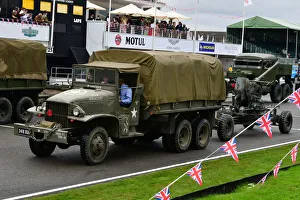 Wwii Prints: CJ9 9792 Steven Barlow, GMC1 343 Lorry with Bofors 40mm Anti-Aircraft Gun
