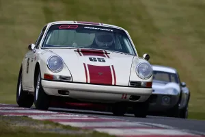 Prints of Mark Bates, James Bates, Porsche 911, Gentlemen Drivers, Sports cars, GT cars, Masters Historic Festival, Brands Hatch Grand Prix Circuit, May 2021, Fawkham, Longfield, Kent, England Masters Historic Festival, Brands Hatch Grand Prix Circuit, May 2021 Prints: CJM-P 1012 Mark Bates, James Bates, Porsche 911