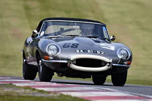 Prints of Marc Gordon, Nick Finburgh, Jaguar E-Type, Gentlemen Drivers, Sports cars, GT cars, Masters Historic Festival, Brands Hatch Grand Prix Circuit, May 2021, Fawkham, Longfield, Kent, England Masters Historic Festival, Brands Hatch Grand Prix Circuit, May 2021 Prints: CJM-P 1031 Marc Gordon, Nick Finburgh, Jaguar E-Type
