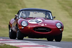 Prints of Mark Donnor, Andrew Smith, Jaguar E-Type, Gentlemen Drivers, Sports cars, GT cars, Masters Historic Festival, Brands Hatch Grand Prix Circuit, May 2021, Fawkham, Longfield, Kent, England Masters Historic Festival, Brands Hatch Grand Prix Circuit, May 2021 Prints: CJM-P 1049 Mark Donnor, Andrew Smith, Jaguar E-Type