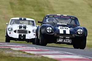 Prints of John Davison, Oliver Reuben, TVR Griffith, Gentlemen Drivers, Sports cars, GT cars, Masters Historic Festival, Brands Hatch Grand Prix Circuit, May 2021, Fawkham, Longfield, Kent, England Masters Historic Festival, Brands Hatch Grand Prix Circuit, May 2021 Prints: CJM-P 1098 John Davison, Oliver Reuben, TVR Griffith