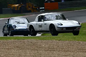 Prints of Rob Fenn, Jake Hill, Lotus Elan 26R, Gentlemen Drivers, Sports cars, GT cars, Masters Historic Festival, Brands Hatch Grand Prix Circuit, May 2021, Fawkham, Longfield, Kent, England Masters Historic Festival, Brands Hatch Grand Prix Circuit, May 2021 Prints: CJM-P 1119 Rob Fenn, Jake Hill, Lotus Elan 26R