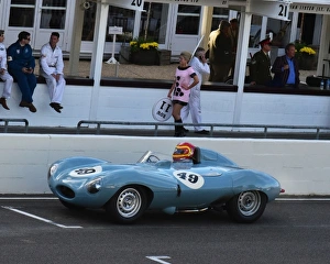 Fifties Prints: CM10 7089 Clive Joy, Jaguar D-Type