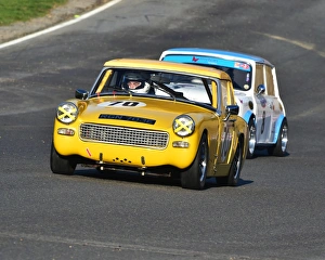CSCC Halloween Meeting Brands Hatch November 2015 Prints: CM11 5787 Richard Byron, Ian Bryon, MG Midget