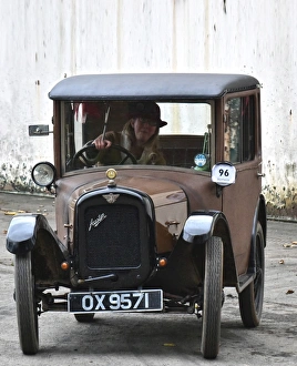 VSCC Winter Driving Tests, 5th December 2015 Prints: CM11 6739 Miss Camilla Fraser, Austin 7 Fabric Saloon