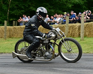 Bikers Prints: CM14 4945 Fred Walmsley, Grindlay-Peerless JAP