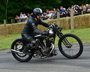 Bikers Prints: CM14 4948 Ian Bain, Brough Superior KTOR