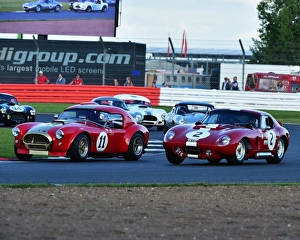 Silverstone Classic 2016 Prints: CM15 3002 Oliver Bryant, AC Cobra, Leo Voyazides, Simon Hadfield, Shelby Daytona Cobra