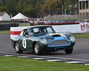 Roger Wills Prints: CM16 2411 Ian Dalglish, Roger Wills, Aston Martin DB4 GT