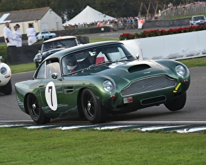 West Sussex Goodwood Revival 2016 Prints: CM16 2440 Urs Muller, Arlette Muller, Aston Martin DB4 GT