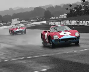 Goodwood Revival 2016 Prints: CM16 3182bw Nicolas Minassian, Clive Joy, Ferrari 250 LM, Jo Bamford, Christian Horner