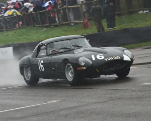 Goodwood Revival 2016 Prints: CM16 3187 Sam Hancock, Ollie Hancock, Jaguar E-Type lightweight