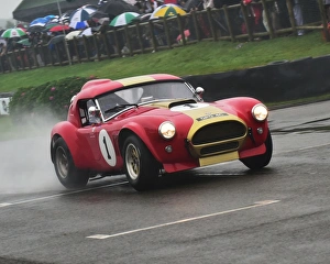 Goodwood Revival 2016 Prints: CM16 3188bw Oliver Bryant, Andrew Smith, AC Cobra