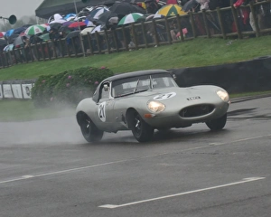 Goodwood Revival 2016 Prints: CM16 3198 Ben Mitchell, Joaquin Folch-Rusinol, Jaguar E-Type