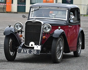 VSCC New Year Driving Tests, Brooklands, January 2017 Prints: CM17 5049 Neil Thorp, Singer 9 Sports Coupe