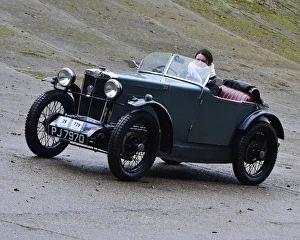VSCC New Year Driving Tests, Brooklands, January 2017 Prints: CM17 5135 Miss Corinne Davies-Griffith, MG M Type