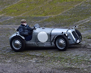 VSCC New Year Driving Tests, Brooklands, January 2017 Prints: CM17 5296 Stuart Ulph, Austin Ulster Special