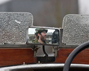 VSCC New Year Driving Tests, Brooklands, January 2017 Prints: CM17 5475 Douglas Monro, Riley 9