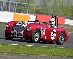 Tom Cole Trophy Prints: CM18 7209 Jonathan Abecassis, Austin Healey 100-4
