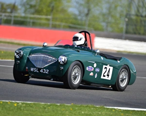 Tom Cole Trophy Prints: CM18 7237 Jim Campbell, Austin Healey 100-4