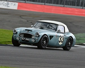 Julian Thomas Prints: CM19 2713 Alex Bell, Julian Thomas, Austin Healey 3000