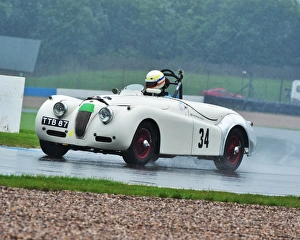AMOC Racing Donington Park Prints: CM2 8853 Christopher Scholey, Jaguar XK120, TTB 87