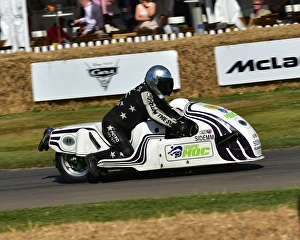 Motor Cycles Prints: CM20 0270 Philipp Moch, Kawasaki 1100 sidecar combination