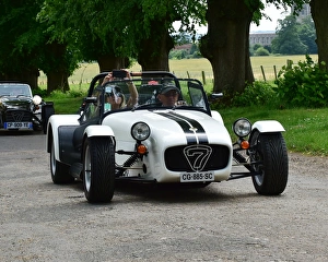 Prints of Lotus 7 Euro Heritage Tour, July 2017, Lotus Seven, Lotus 7, Caterham, 60th Anniversary, sports cars, iconic, Lotus, Kentwell Hall, Long Melford, Suffolk, England Sixty Years Of The Lotus Seven Prints: CM20 0819