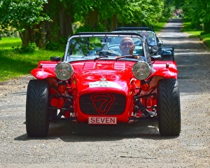 Prints of Lotus 7 Euro Heritage Tour, July 2017, Lotus Seven, Lotus 7, Caterham, 60th Anniversary, sports cars, iconic, Lotus, Kentwell Hall, Long Melford, Suffolk, England Sixty Years Of The Lotus Seven Prints: CM20 0851
