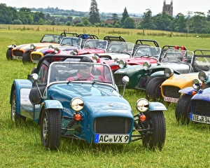 Prints of Lotus 7 Euro Heritage Tour, July 2017, Lotus Seven, Lotus 7, Caterham, 60th Anniversary, sports cars, iconic, Lotus, Kentwell Hall, Long Melford, Suffolk, England Sixty Years Of The Lotus Seven Prints: CM20 0858