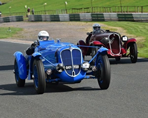 Ross Keeling Prints: CM20 6832 Ross Keeling, Delahaye135MS, pre war cars