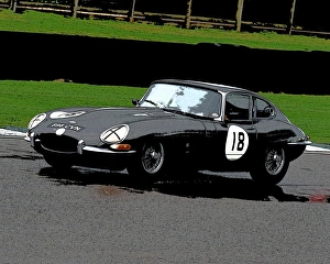 Tony Wood Prints: CM21 1846 Martin O Connell, Oliver Bryant, Jaguar E-Type FHC
