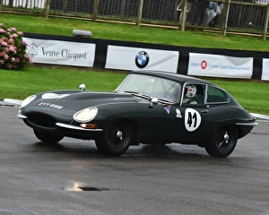 Tony Wood Prints: CM21 1857 Michael Quinn, Gary Pearson, Jaguar E-Type FHC