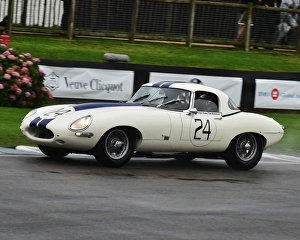 Tony Wood Prints: CM21 1912 Tom Kristensen, Gregor Fisken, Jaguar E-Type