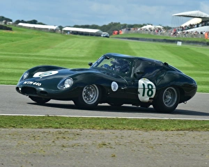 Goodwood Revival 2017 Prints: CM21 2045 Frederic Wakeman, Patrick Blakeney-Edwards, Lister Jaguar Coupe