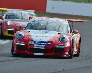 BTCC Silverstone, September 2017 Prints: CM21 4130 Lewis Plato, Porsche 911 GT3