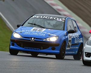 Night Race Meeting Prints: CM21 8492 Colin Simpson, Steven Simpson, Peugeot 206 RC
