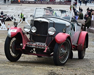 VSCC New Year Driving Tests, Brooklands, 28th January 2018 Prints: CM22 2842 Michael Brown, Riley 9 Tourer