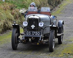 VSCC New Year Driving Tests, Brooklands, 28th January 2018 Prints: CM22 3068 Georgina Brown, Douglas Monro, Riley 9
