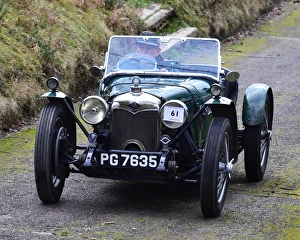 VSCC New Year Driving Tests, Brooklands, 28th January 2018 Prints: CM22 3070 Adrian Ducker, Riley Brooklands